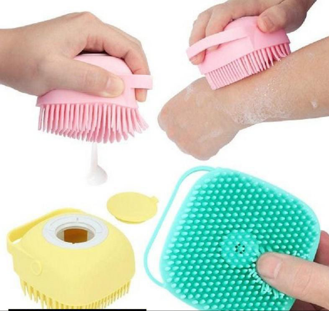 Shampoo massager silicone brush/scrubber