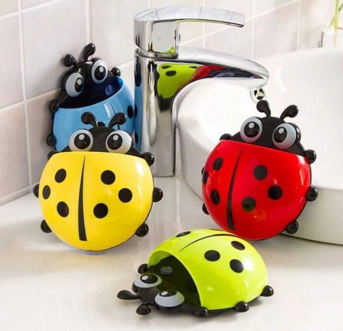 Ladybug tooth brush holder, (pack of 2)