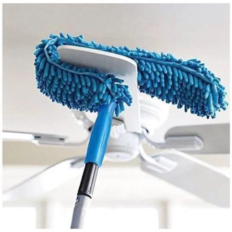 FLEXIBLE MICROFIBER DUSTER WITH EXTENSION POLE