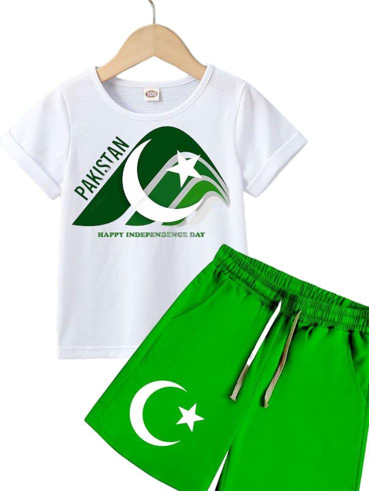 2 Pcs Boy's T-Shirt And Shorts Set