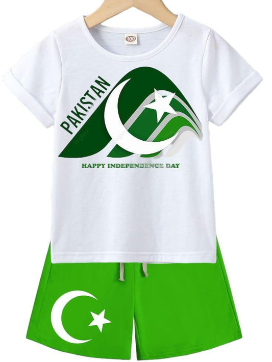 2 Pcs Boy's T-Shirt And Shorts Set