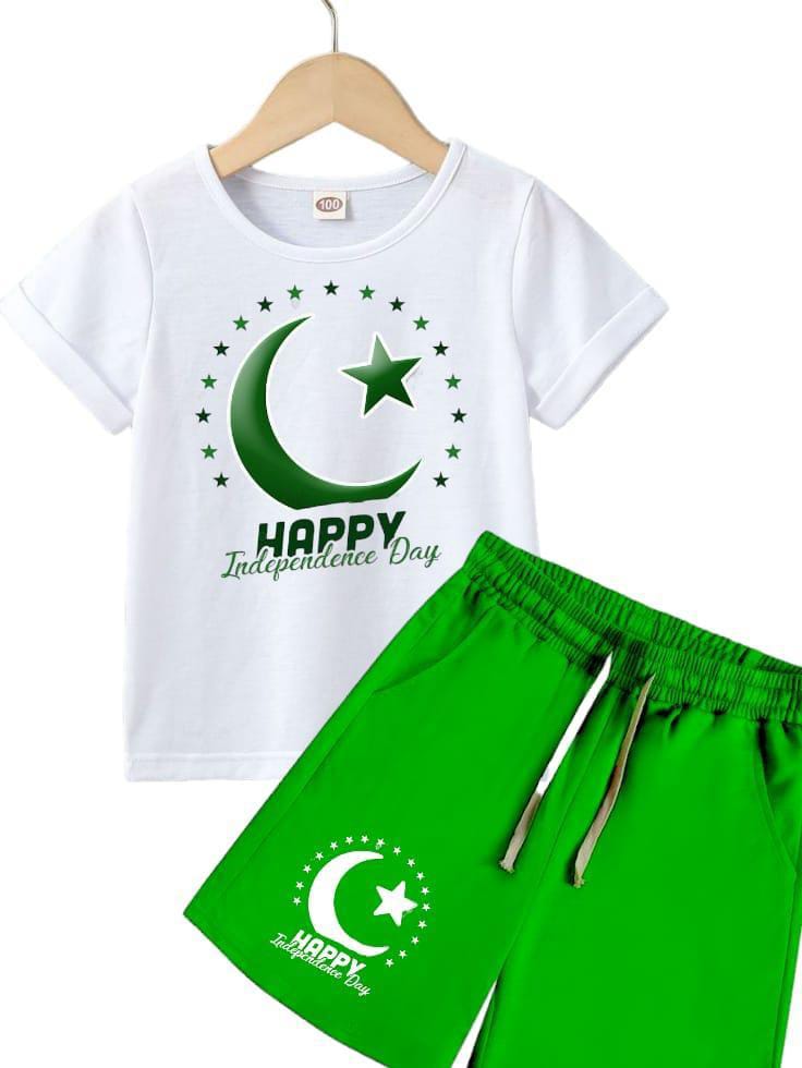 2 Pcs Boy's T-Shirt And Shorts Set