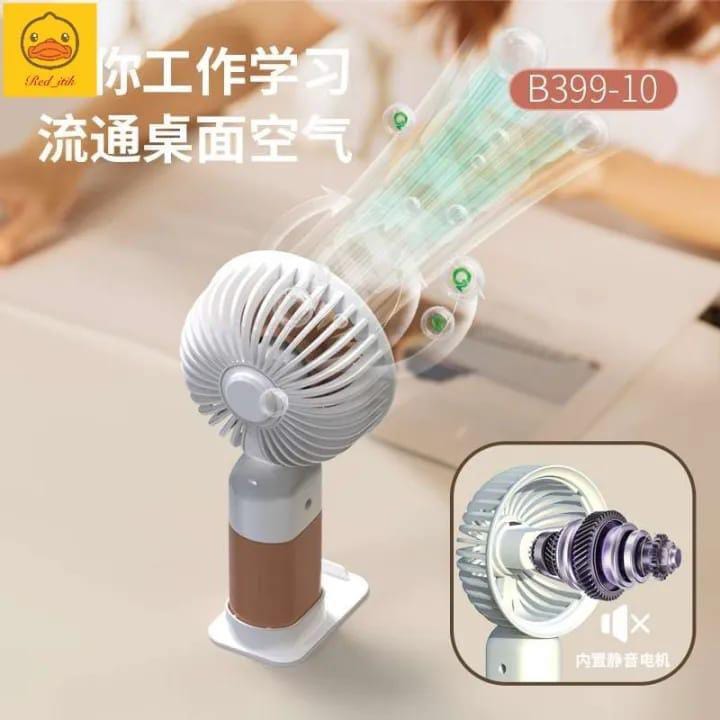 Mini Rechargeable Fan with Mobile Stand