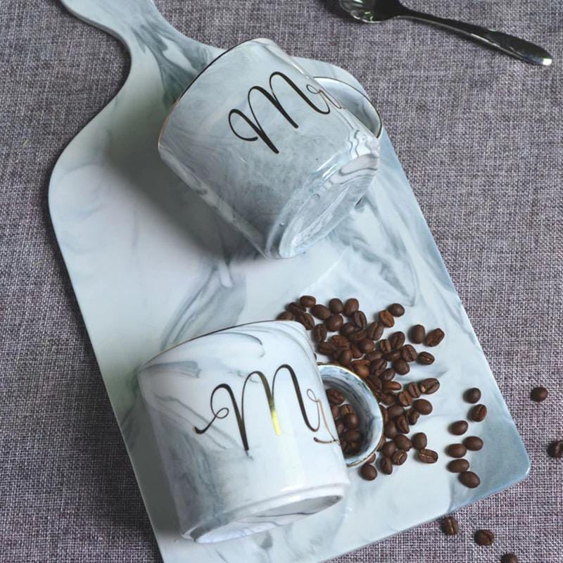 2 Pcs Mr. &amp; Mrs. Coffee Mug Set