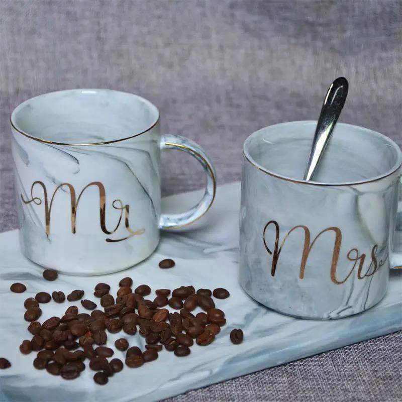 2 Pcs Mr. &amp; Mrs. Coffee Mug Set