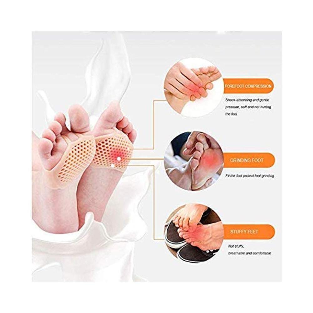 2 Pcs Silicone Tip Toe Breathable Foot Protector