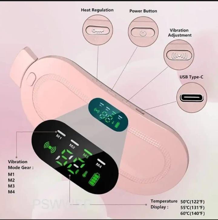 Electric Period Cramp Massager/Heating Belt