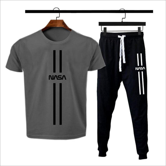 2 Pcs Men's NASA Printed Track Suit