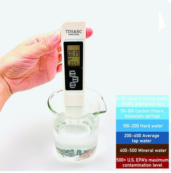 Digital Lcd Pen Tester | Water Quality Monitor Purity Measure Tool/hcd