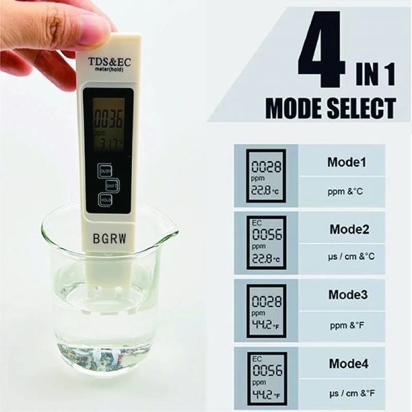 Digital Lcd Pen Tester | Water Quality Monitor Purity Measure Tool/hcd