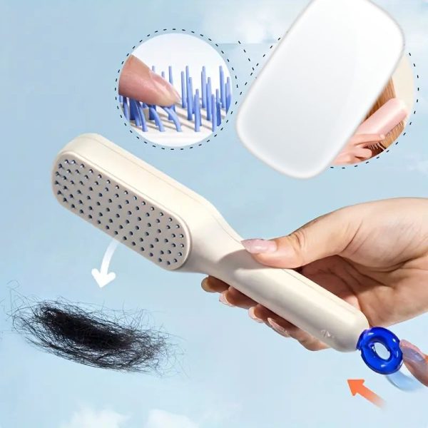 Self-Cleaning Anti-Static Massage Comb/hcd