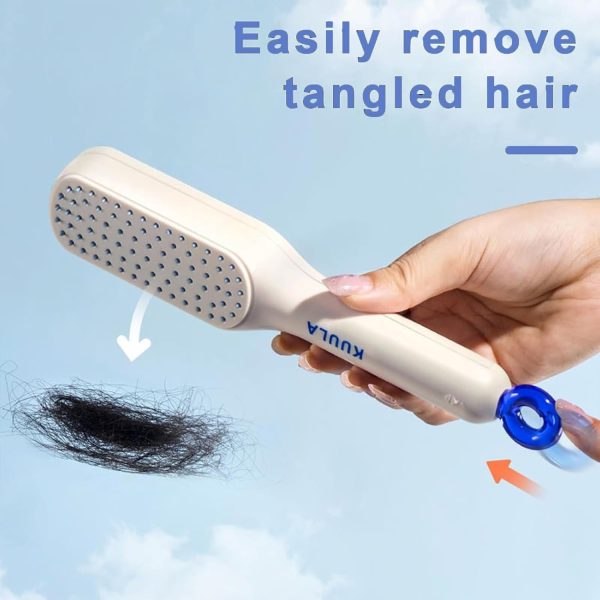 Self-Cleaning Anti-Static Massage Comb/hcd