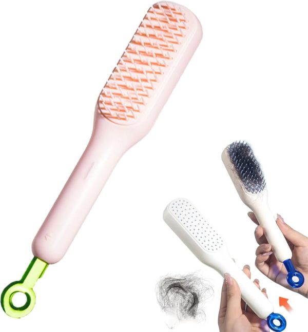 Self-Cleaning Anti-Static Massage Comb/hcd