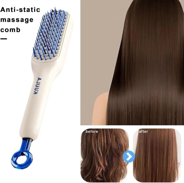 Self-Cleaning Anti-Static Massage Comb/hcd