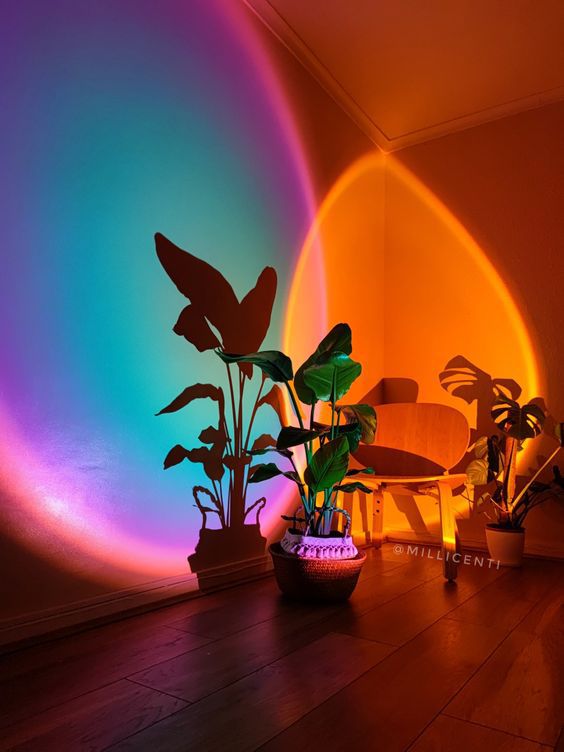 Sunset Lamp Multi Color With Remote/hcd