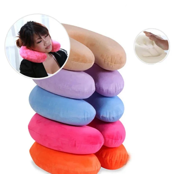 Travel Neck Pillow With Packing (random Colors)