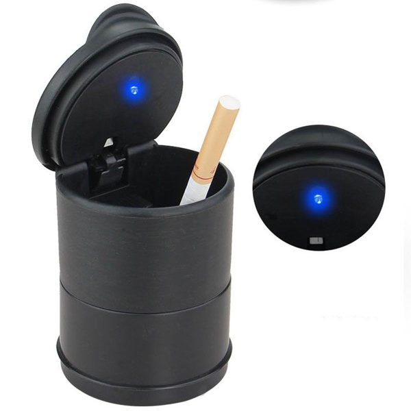 Portable Car Truck Auto Office Cigarette Ashtray Holder Cup – Black/hcd