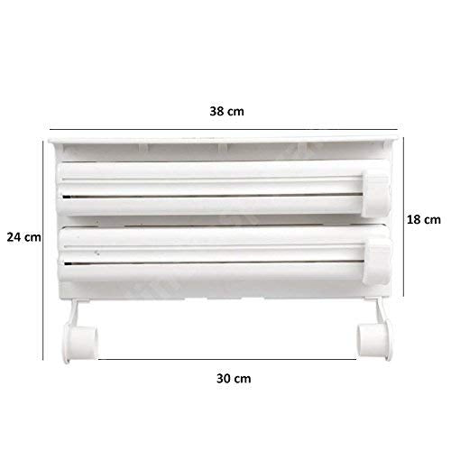 Wall Mount Tissue Paper Dispenser – Triple Paper Roll Dispenser Towel Holder/hcd